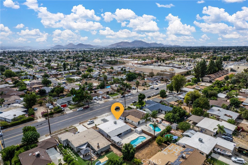 276 East Merrill Avenue Rialto, CA 92376 - Photo 34 of 35 an aerial view of a city with lots of residential buildings