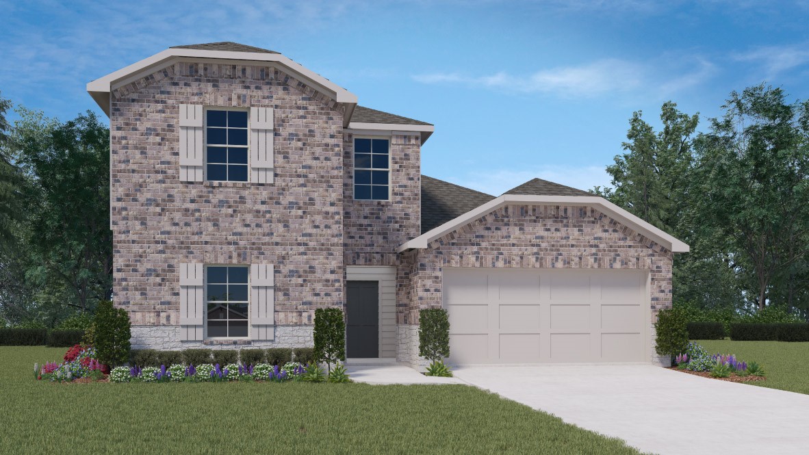 560 Chaco Loop Seguin, TX 78155 - Photo 1 of 1 front view of a house with a yard