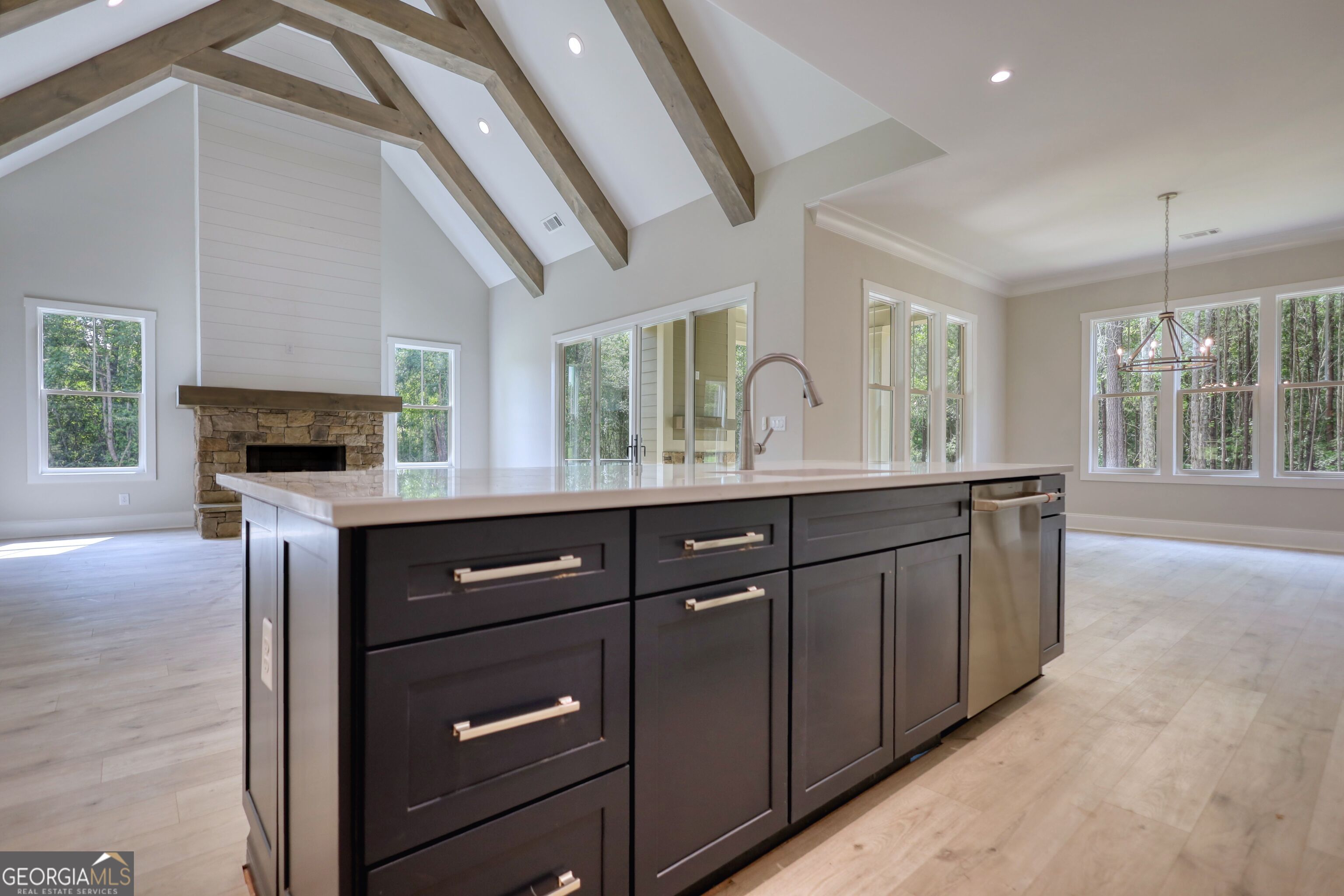 1031 Graham Drive Madison, GA 30650 - Photo 33 of 78 a kitchen with a sink and large window