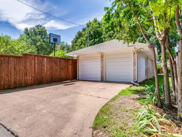 a backyard of a house