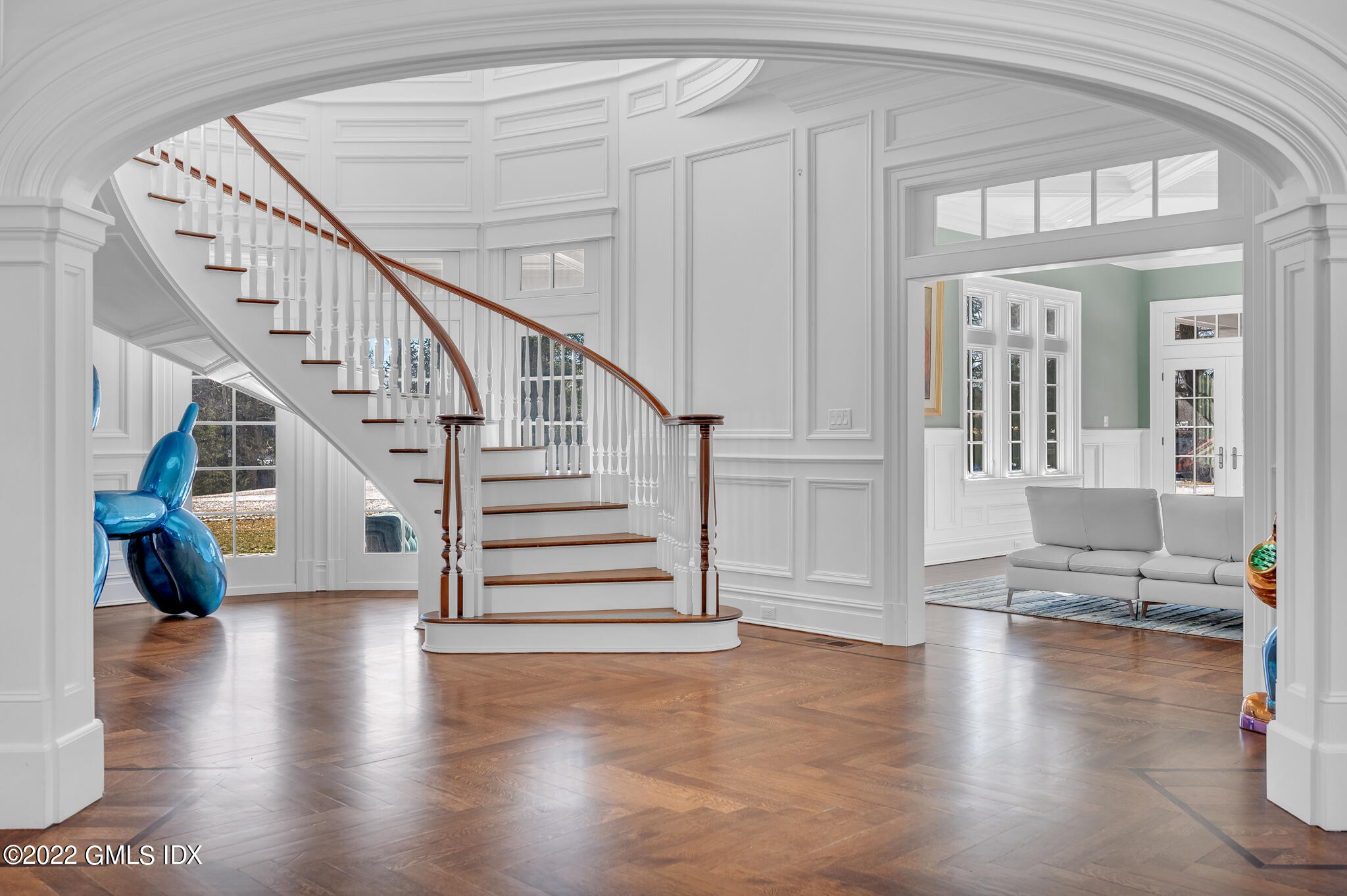 504 North Street Greenwich, CT 06830 - Photo 6 of 25 a view of entryway and hall with wooden floor