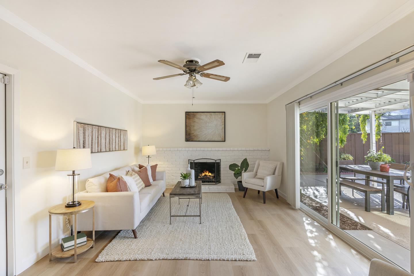 5601 Drysdale Drive San Jose, CA 95124 - Photo 8 of 26 a living room with furniture and a fireplace