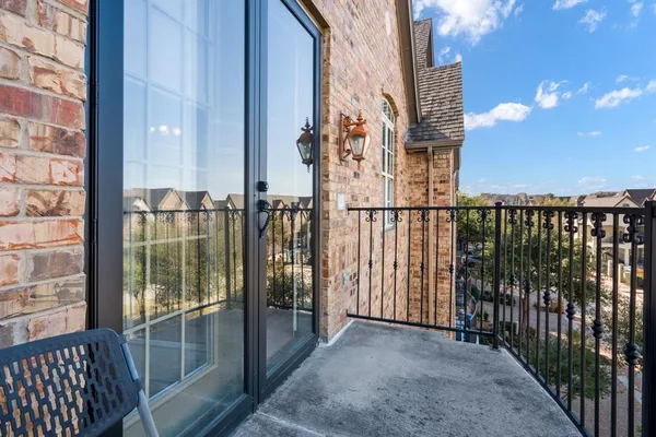 a view of a balcony