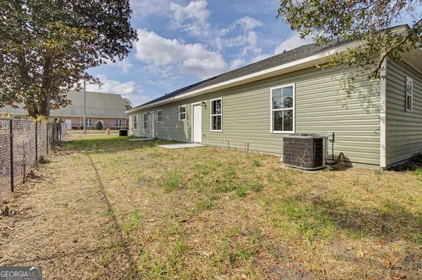 a backyard of a house