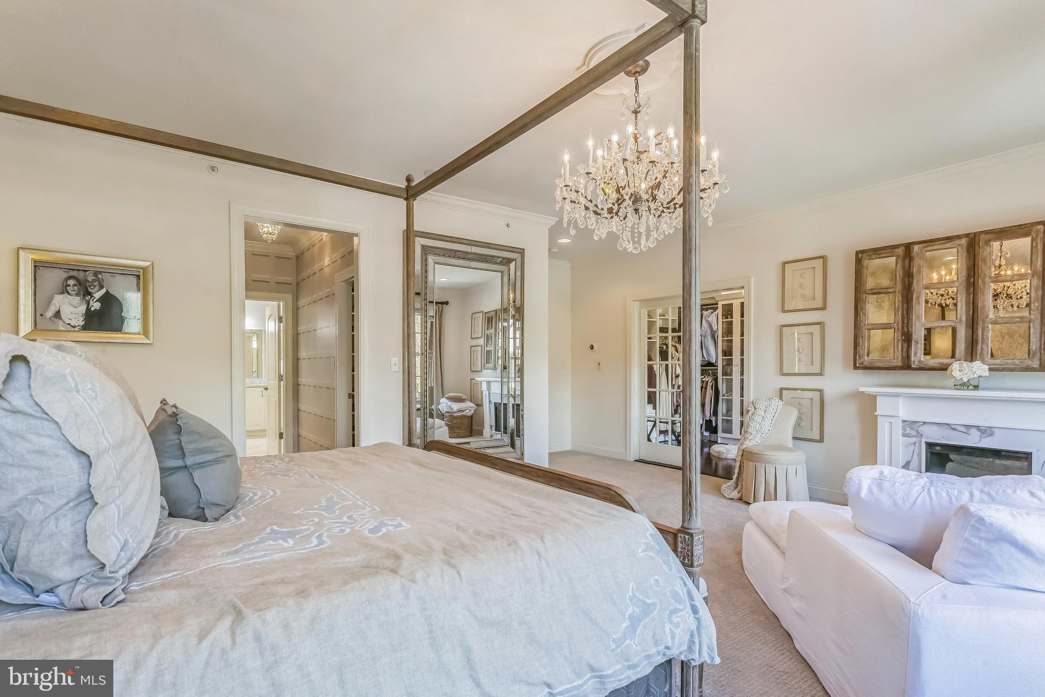 52 David Drive Newtown, PA 18940 - Photo 13 of 32 a bedroom with a bed couch and flat screen tv