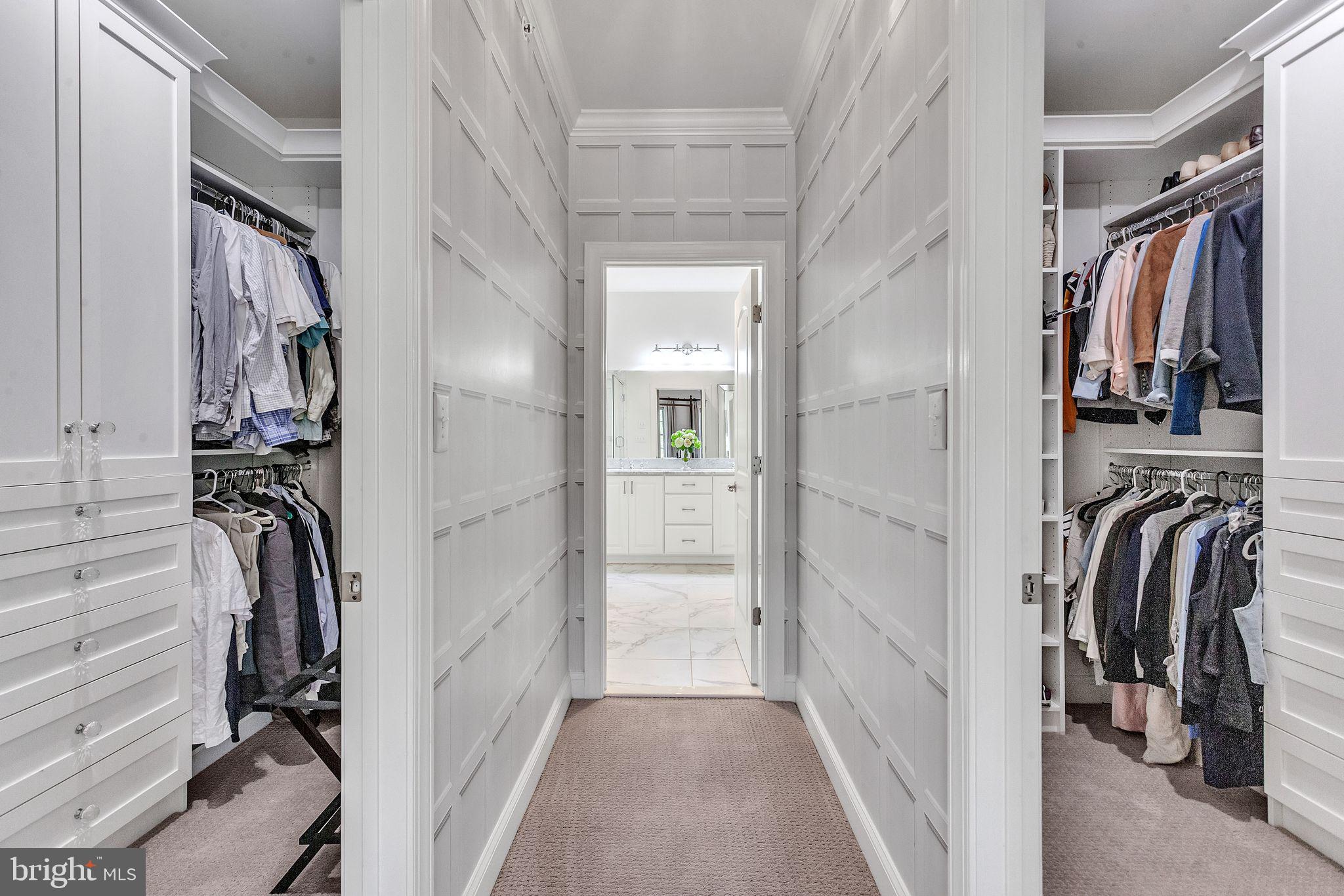 52 David Drive Newtown, PA 18940 - Photo 16 of 32 a view of walk in closet with clothes and shoes