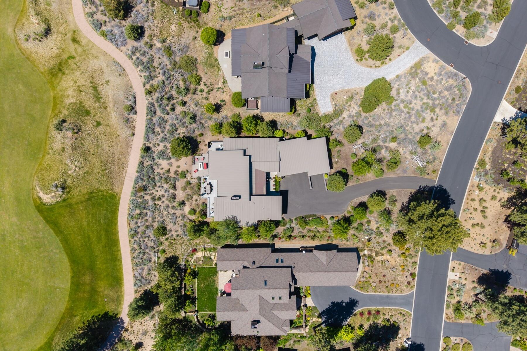 61487 Hackleman Court Bend, OR 97702 - Photo 35 of 35 an aerial view of a house with a yard and garden