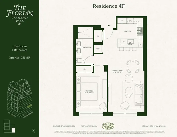 $1,200,000 | 350 East 18th Street, Unit 4E | Gramercy