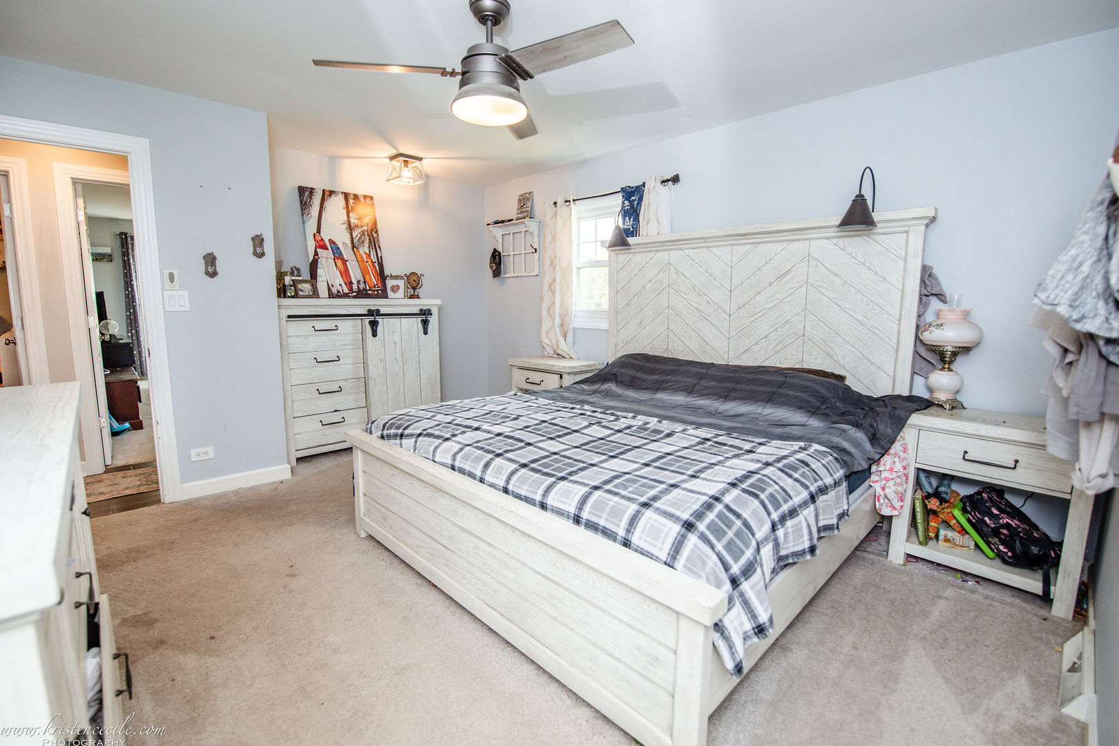 936 West Corning Road Beecher, IL 60401 - Photo 33 of 72 a bedroom with a bed and a tv