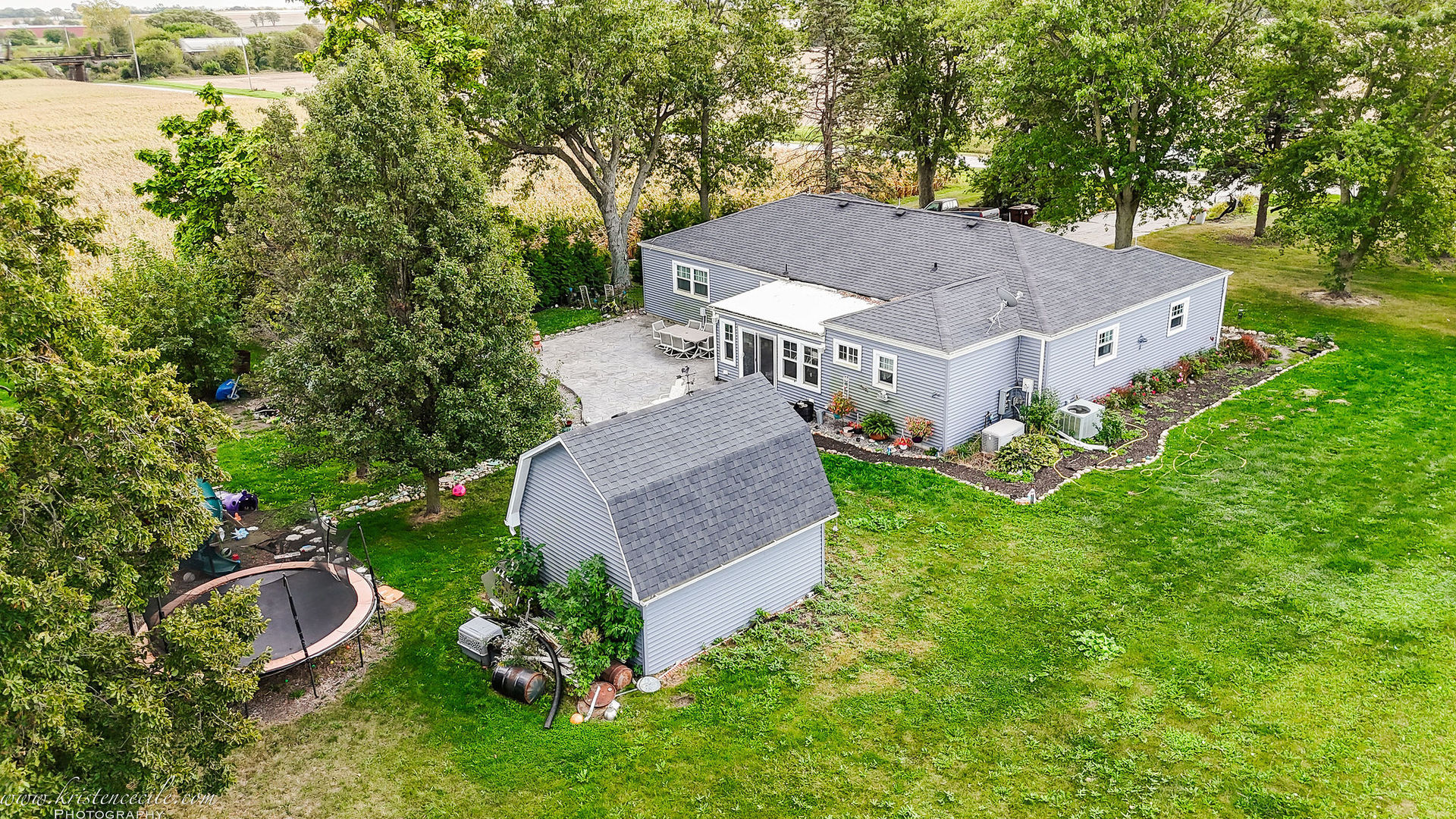 936 West Corning Road Beecher, IL 60401 - Photo 71 of 72 an aerial view of a house with a yard