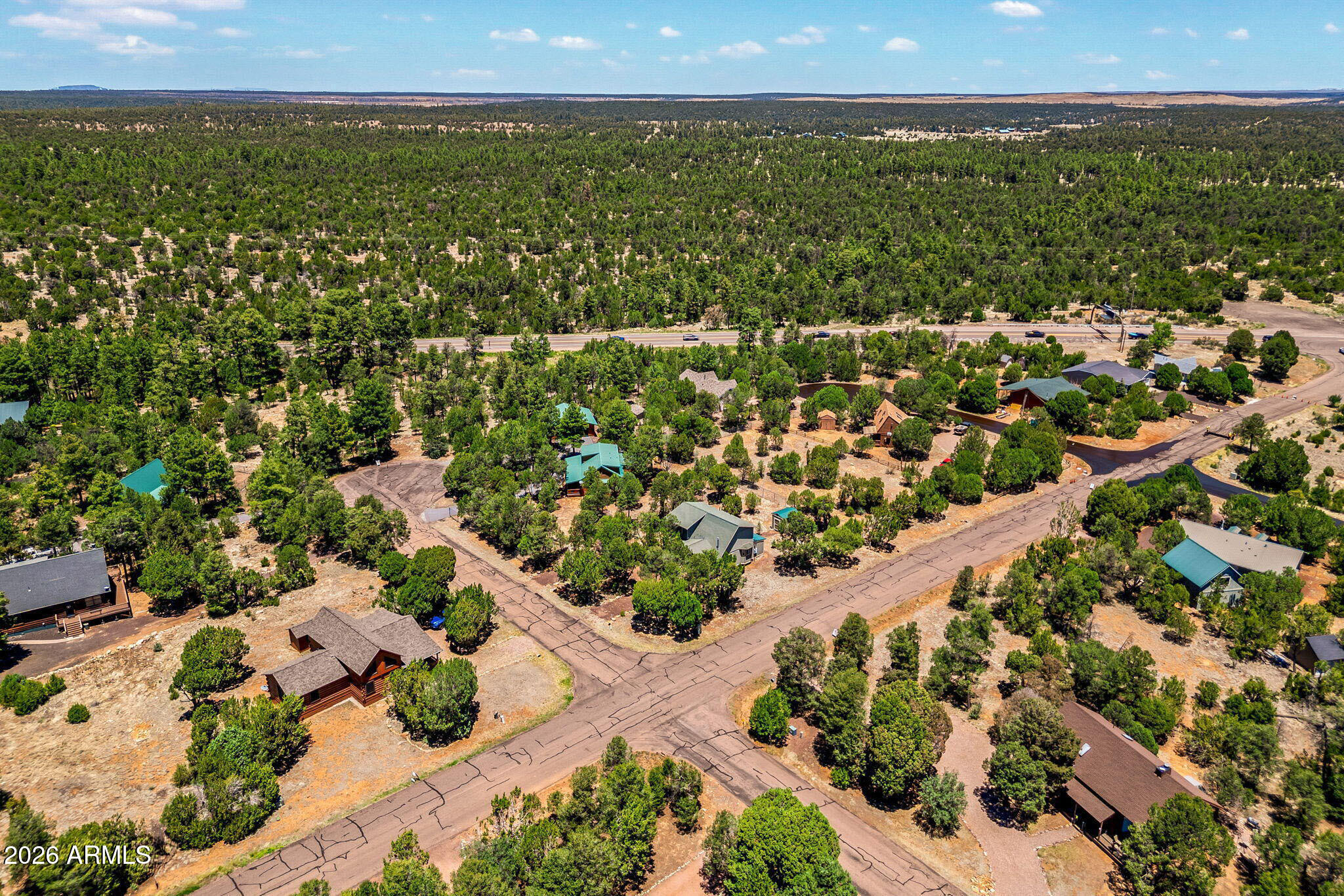 3475 Roundup Circle Heber, AZ 85928 - Photo 26 of 34 an aerial view of residential houses with outdoor space