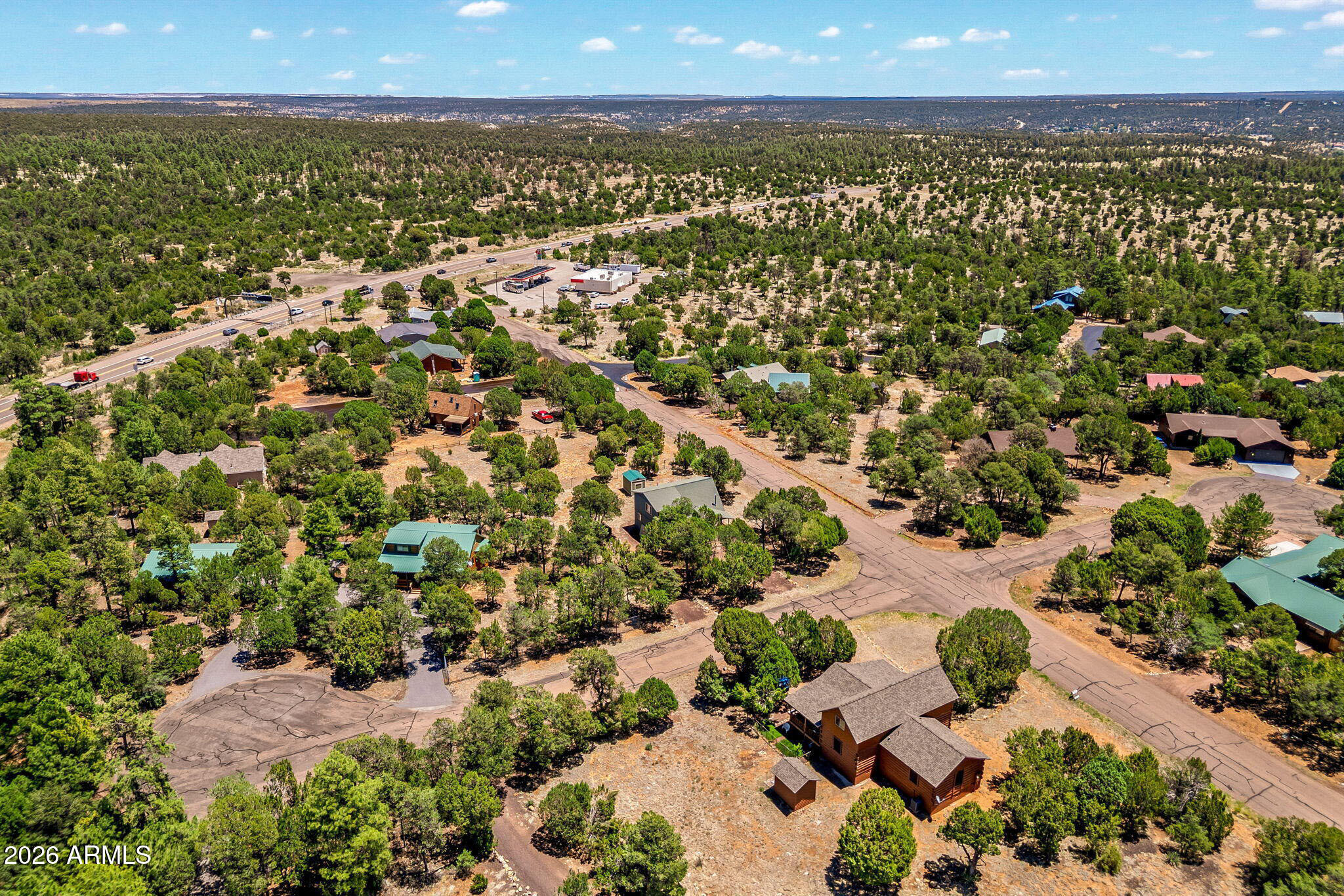 3475 Roundup Circle Heber, AZ 85928 - Photo 29 of 34 an aerial view of residential building and trees around