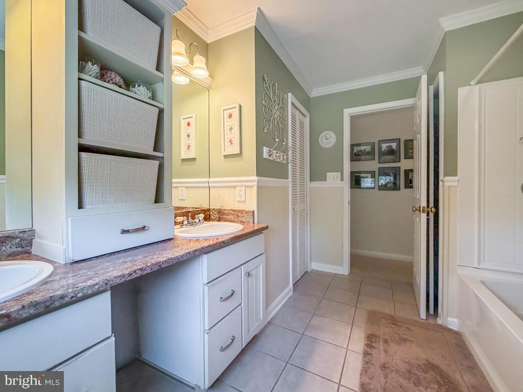 925 Big Oak Road Yardley, PA 19067 - Photo 39 of 51 a bathroom with a granite countertop sink mirror and double