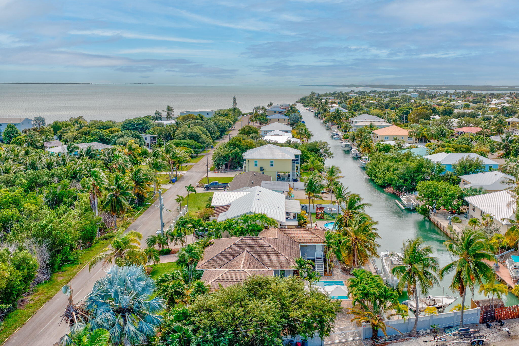 56 Colson Drive Cudjoe, FL 33042 - Photo 41 of 50 an aerial view of a city and mountain view in back