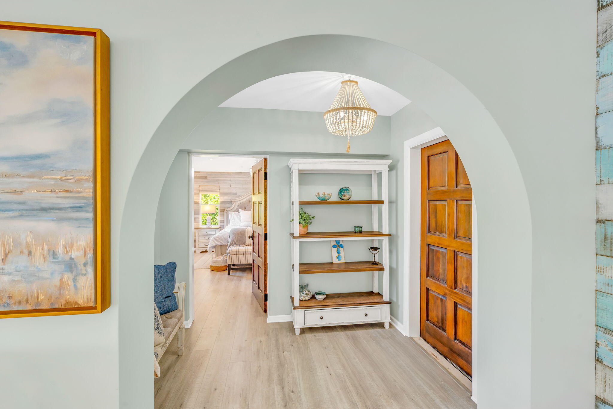 56 Colson Drive Cudjoe, FL 33042 - Photo 3 of 50 a view of a hallway view with wooden floor and windows