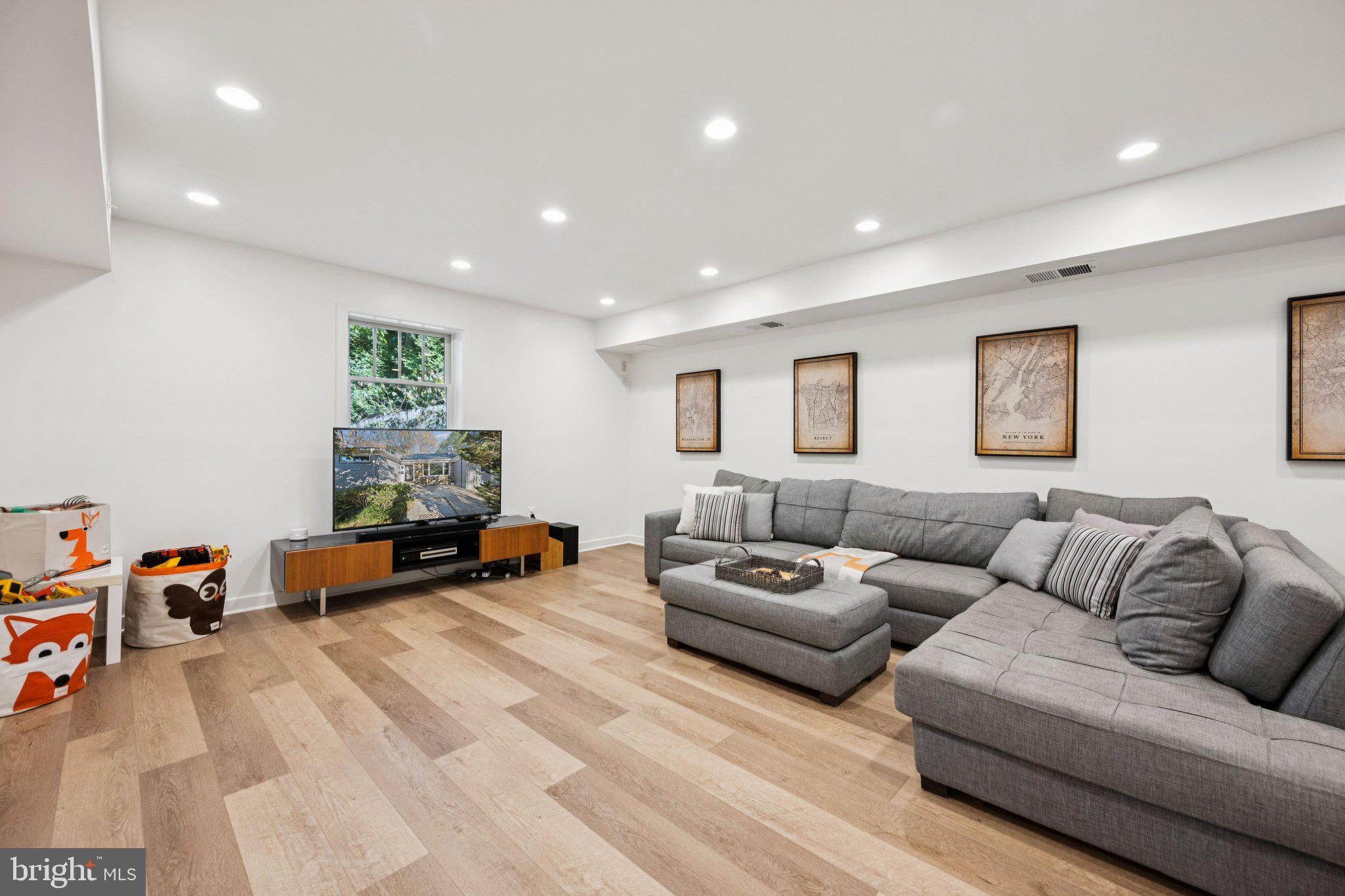 6 Spring Hill Court Chevy Chase, MD 20815 - Photo 19 of 26 Lower Level Entertainment Space