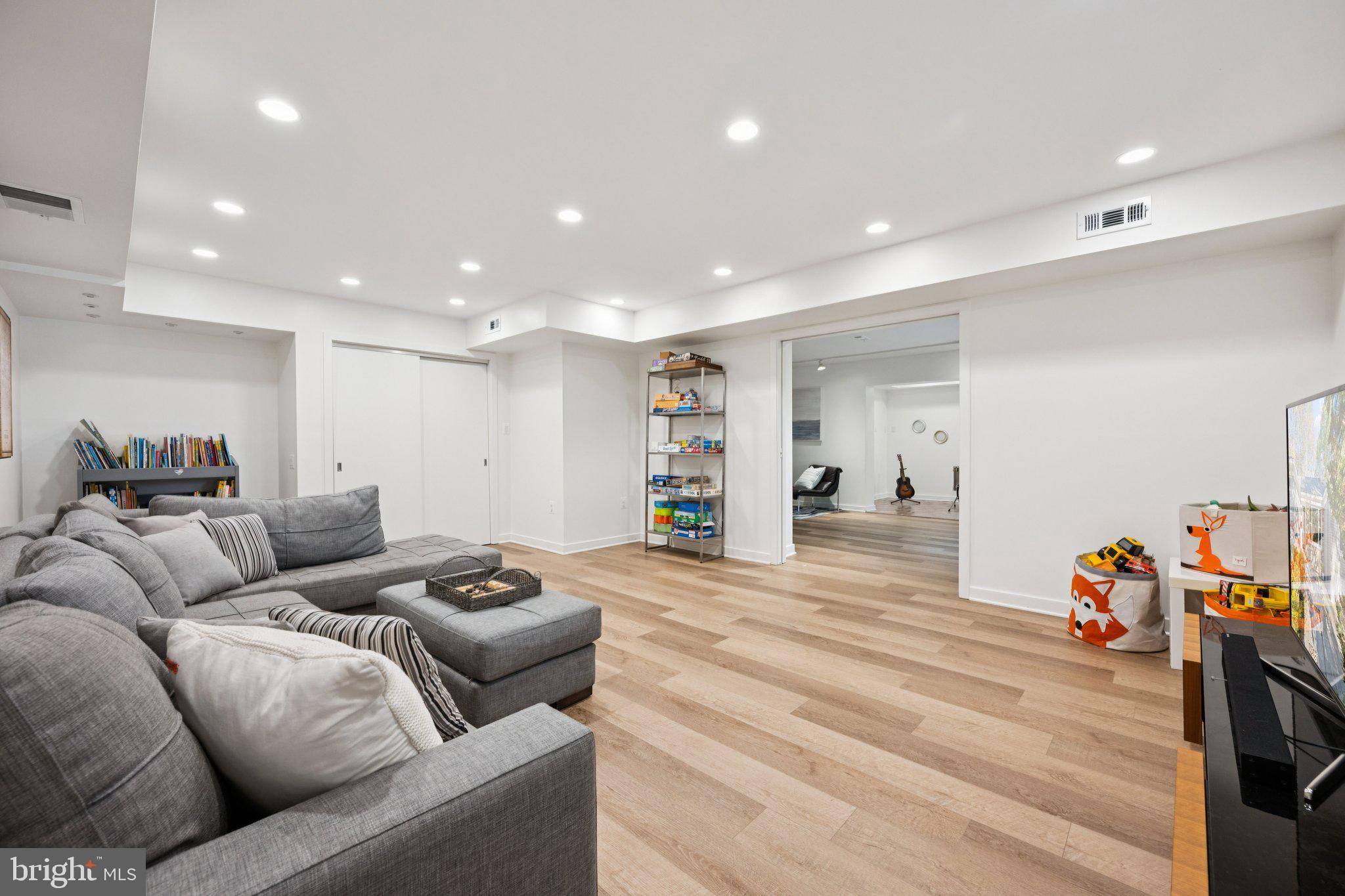 6 Spring Hill Court Chevy Chase, MD 20815 - Photo 20 of 26 Lower Level Entertainment Space