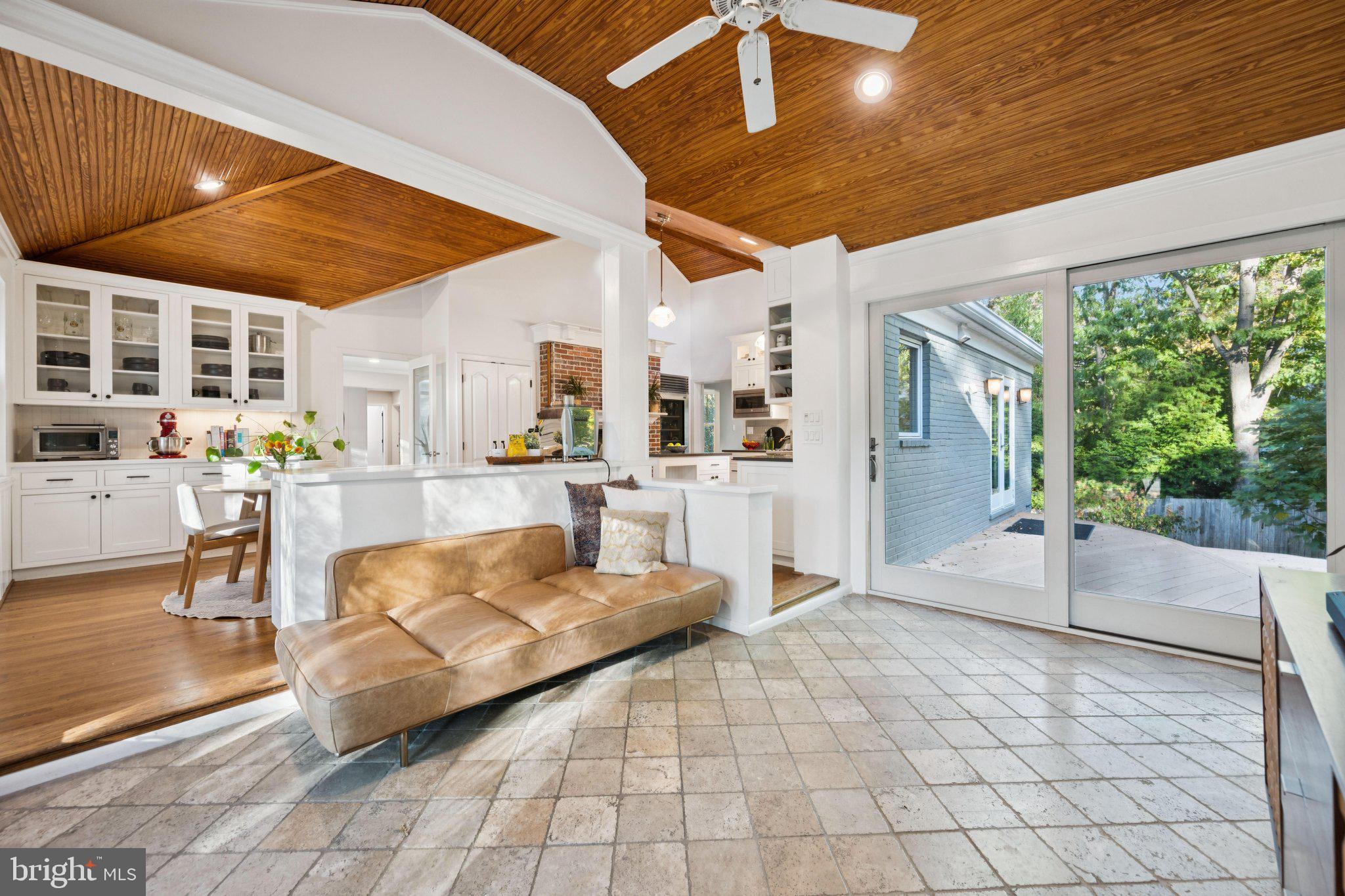 6 Spring Hill Court Chevy Chase, MD 20815 - Photo 10 of 26 Family Room with Access to Rear Deck