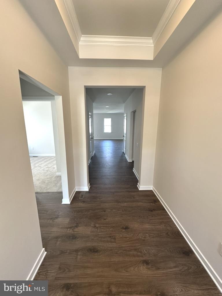 1019 Robinson Road Townsend, DE 19734 - Photo 2 of 13 a view of a hallway with wooden floor and staircase