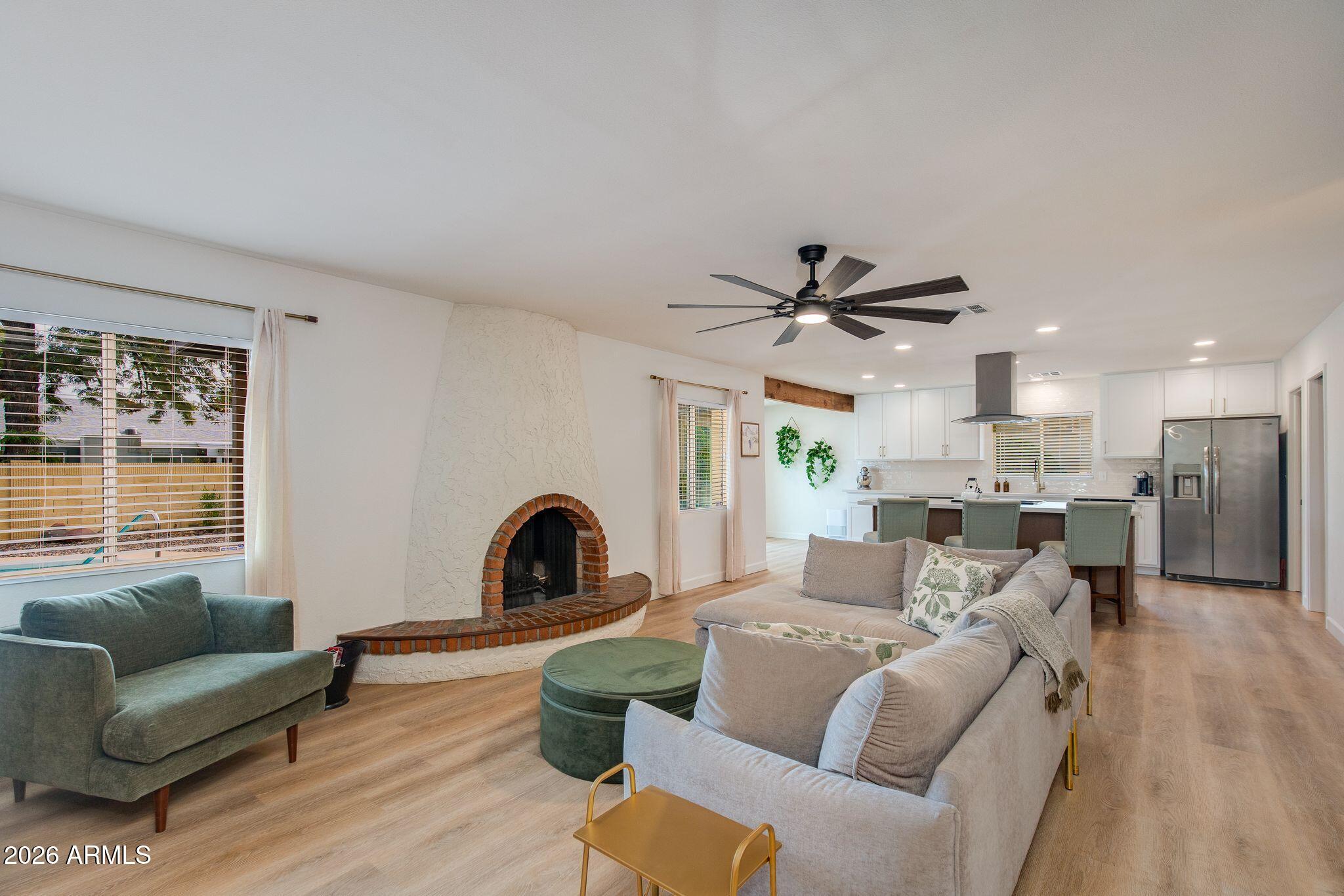 4835 East Presidio Road Phoenix, AZ 85032 - Photo 12 of 30 Family Room + Fireplace
