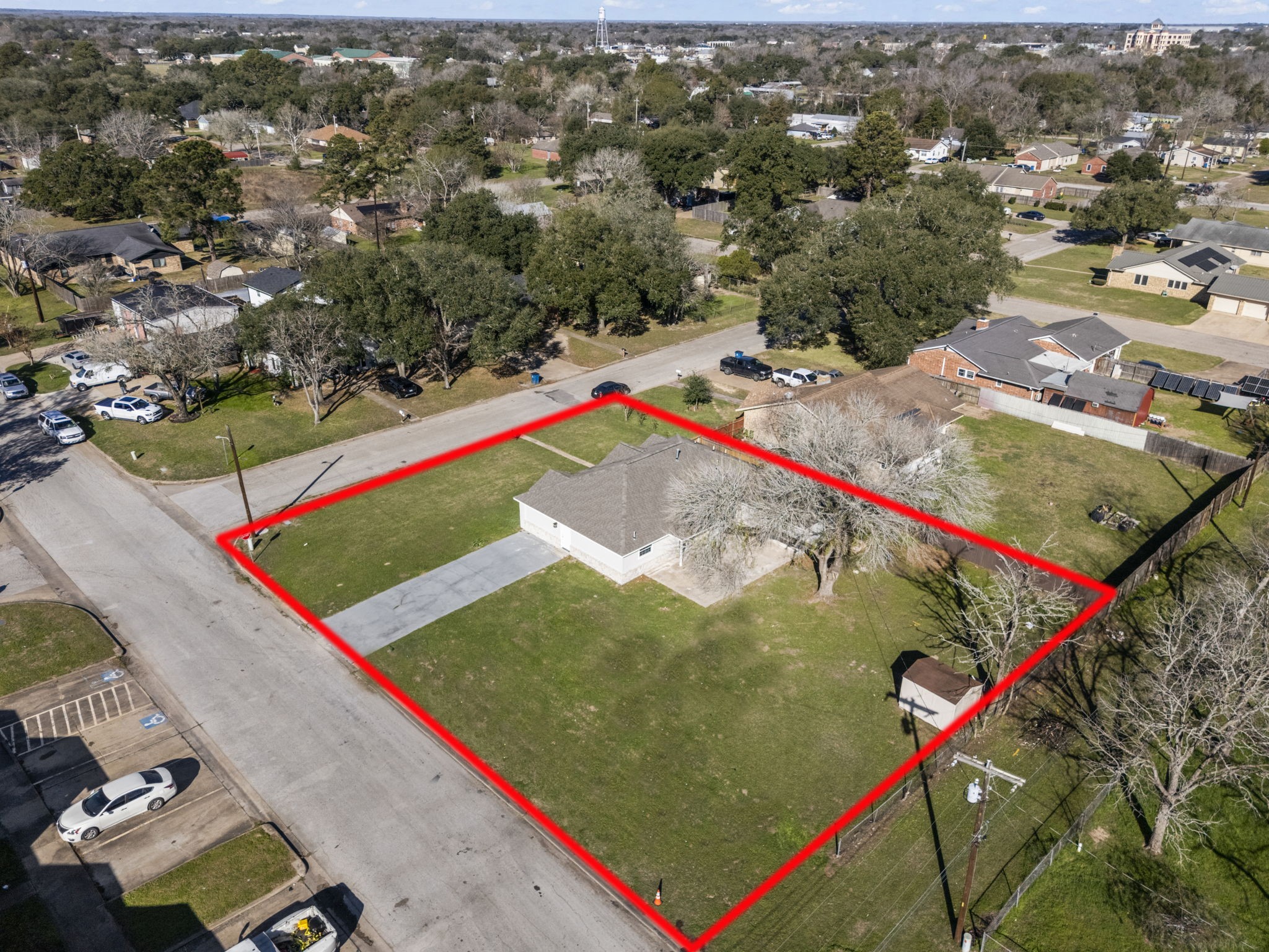 1740 6th Street Hempstead, TX 77445 - Photo 5 of 22 Rare oversized corner lot offering exceptional space, privacy, and flexibility for outdoor living or future expansion.