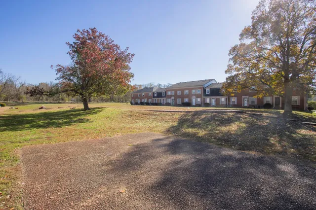 a view of a lake with houses