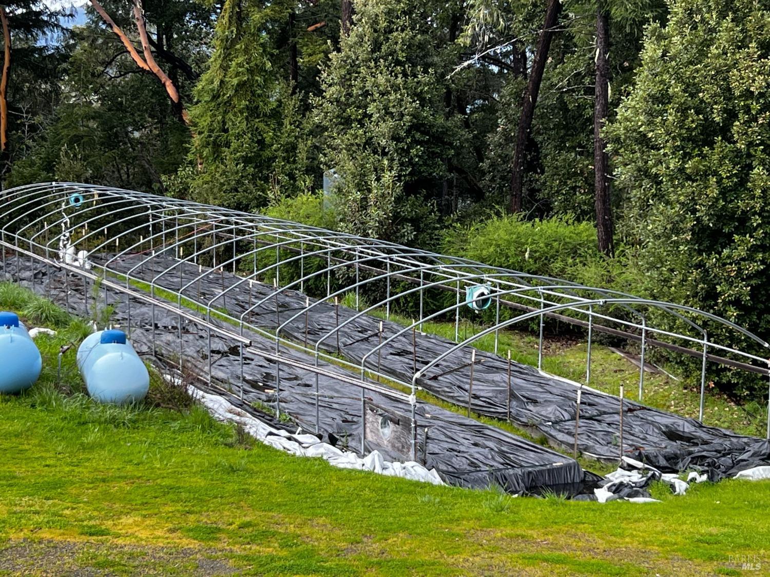 2520 French Road Phillipsville, CA 95559 - Photo 15 of 19 a backyard of a house with lots of green space and fountain