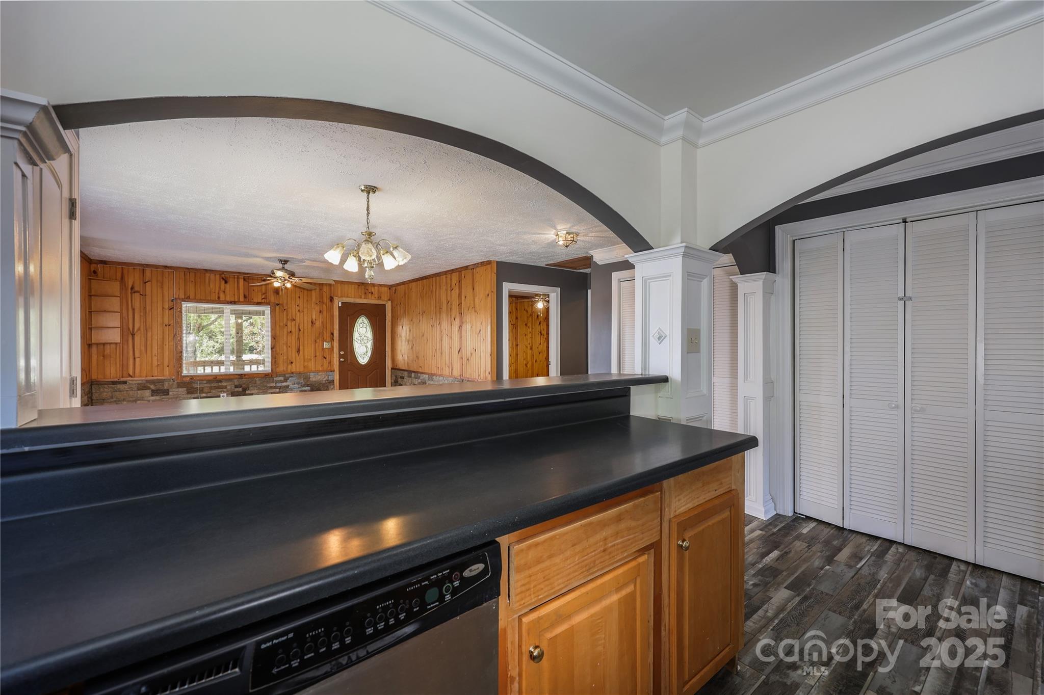4651 Shiptontown Road, Unit 46 Denton, NC 27239 - Photo 19 of 48 a kitchen with kitchen island granite countertop cabinets and window