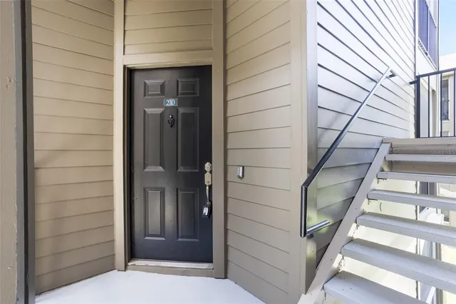 a view of front door of the house