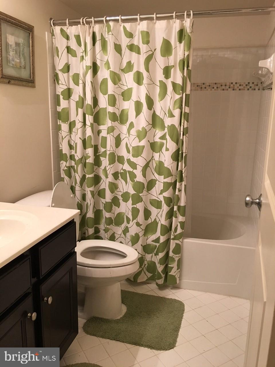 23337 Tradewind Drive Ashburn, VA 20148 - Photo 12 of 28 a bathroom with a toilet and a shower curtain