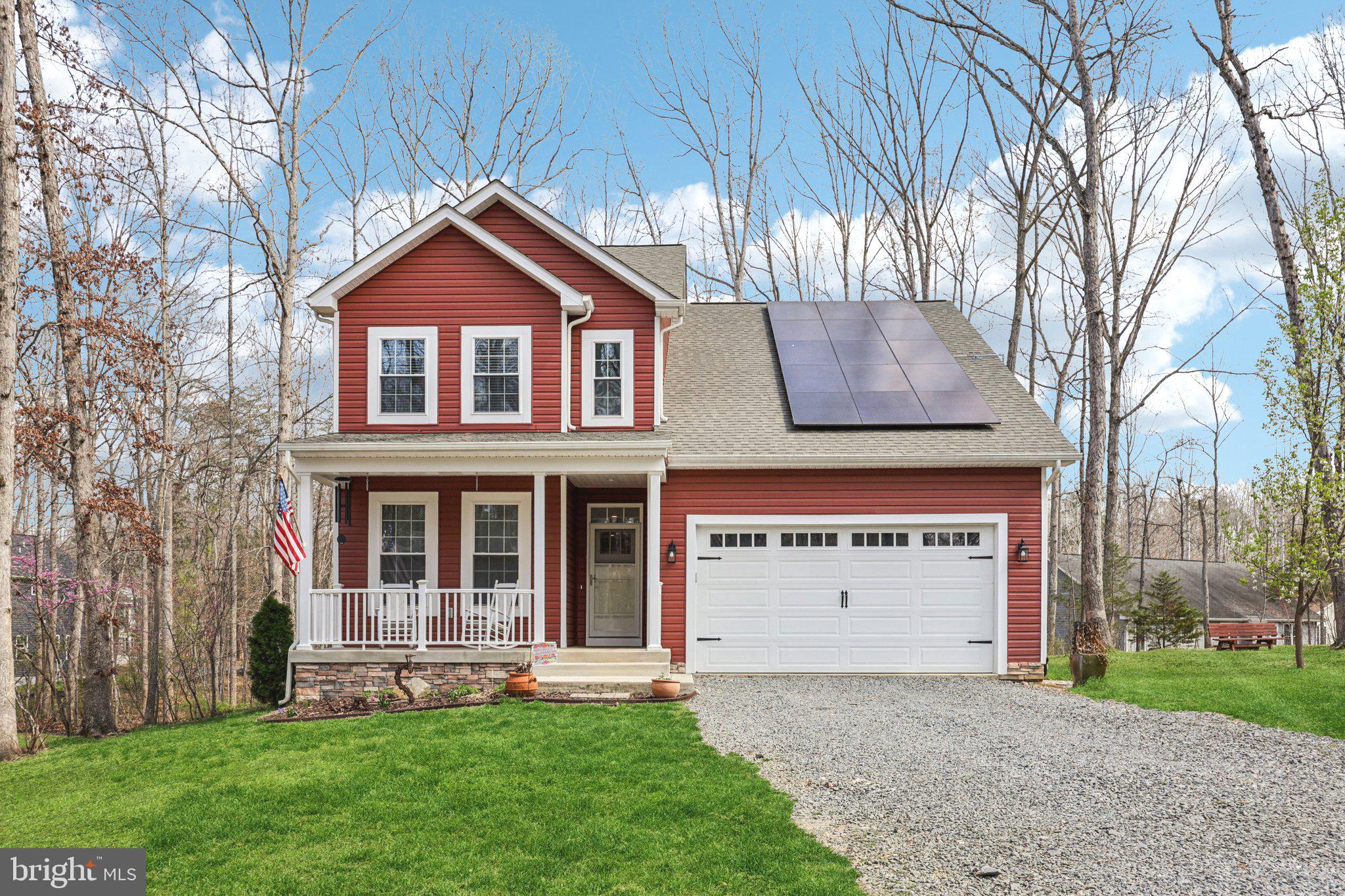 front view of house with a yard