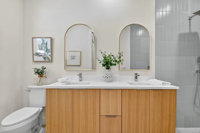 an aerial view of residential building with outdoor space