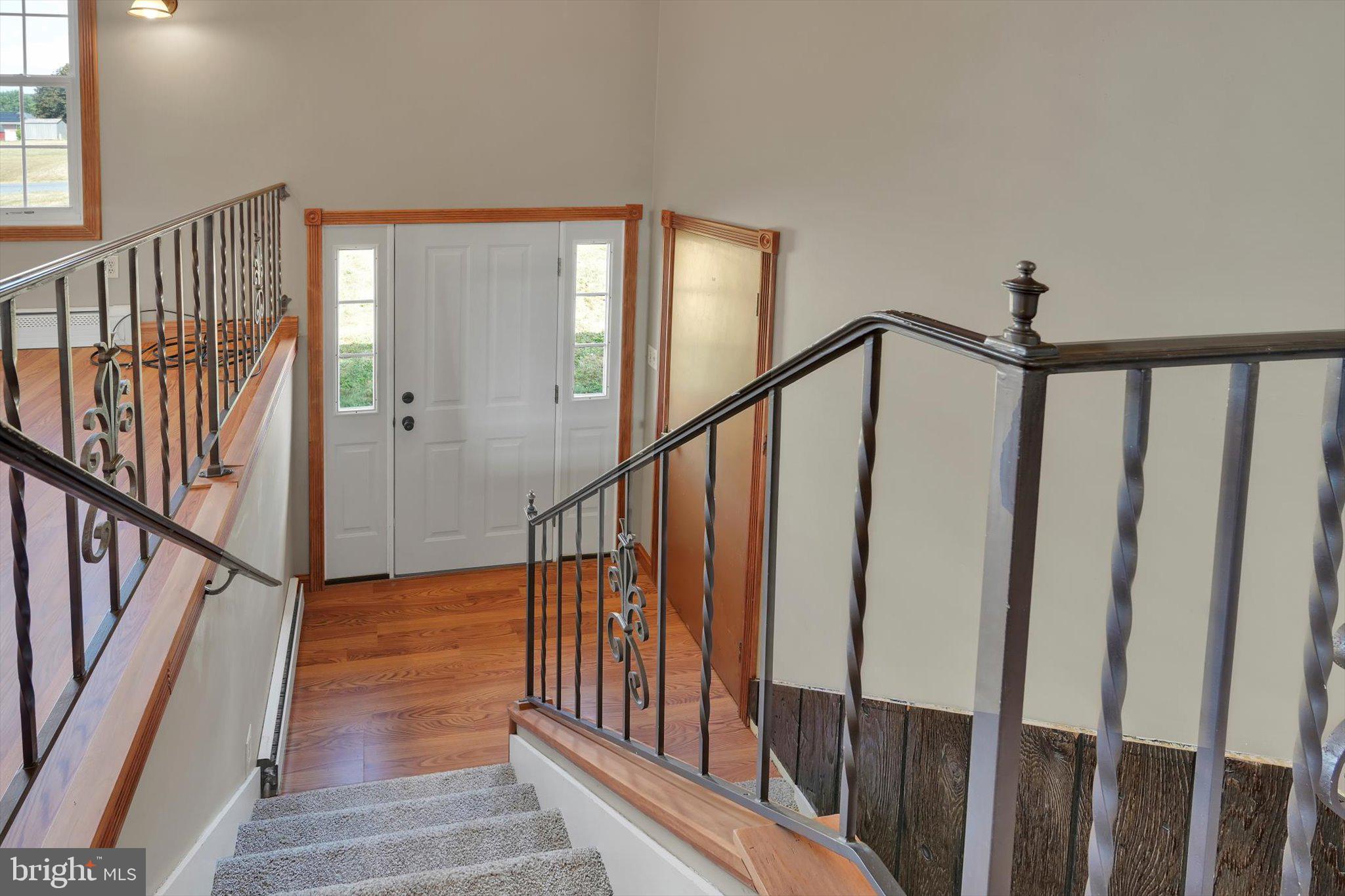 301 West Walnut Street Valley View, PA 17983 - Photo 10 of 40 a view of staircase with railing and a chandelier