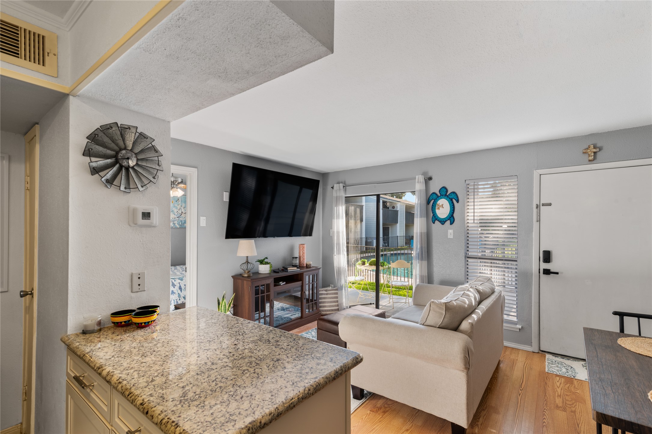 13151 Walden Road, Unit 161 Montgomery, TX 77356 - Photo 20 of 20 Open floor plan, breakfast bar, relaxing views, fully furnished and waiting for you.