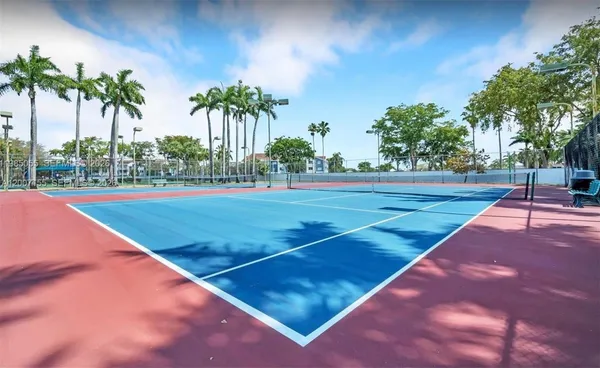 a view of a tennis court