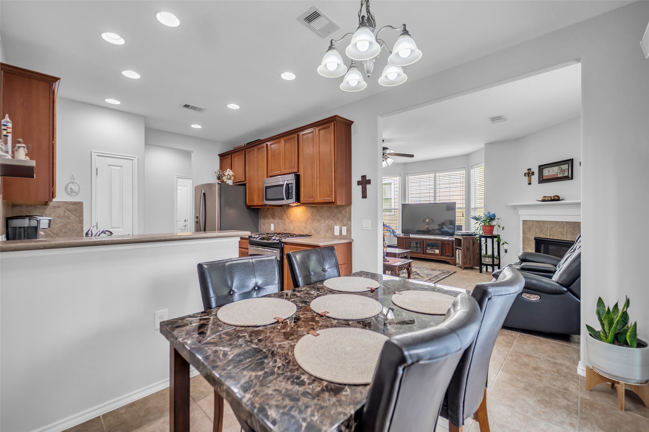 13600 Breton Ridge Street, Unit 20A Houston, TX 77070 - Photo 13 of 25 From this view you can see the kitchen, dining area and living room