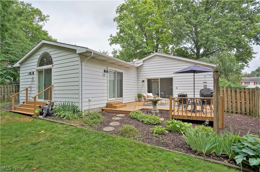 3646 Oak Road Stow, OH 44224 - Photo 26 of 35 Here is the rear of the home with a view of the back deck.