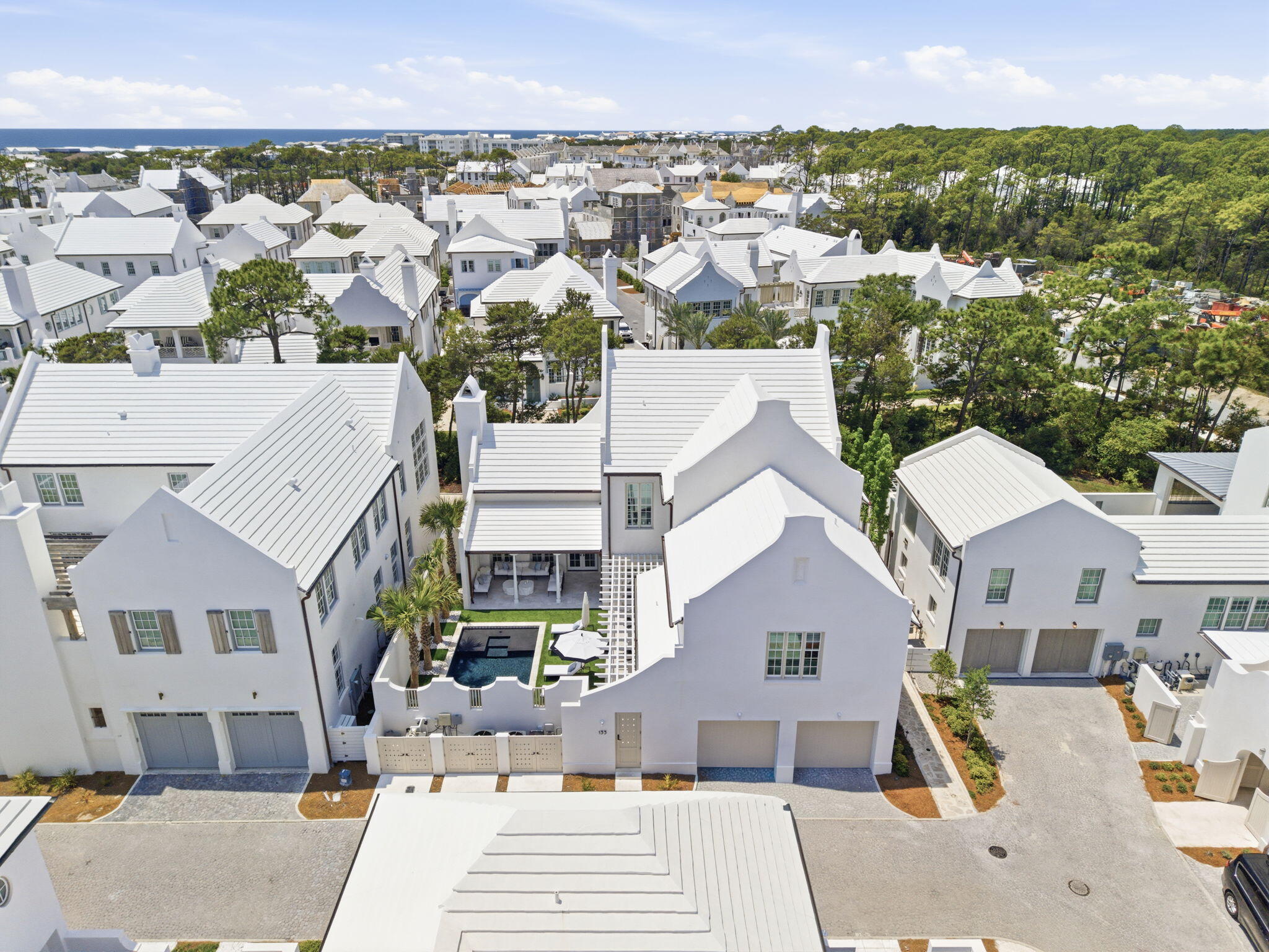 133 Whalebone Alley Inlet Beach, FL 32461 - Photo 8 of 18 an aerial view of a house with a yard