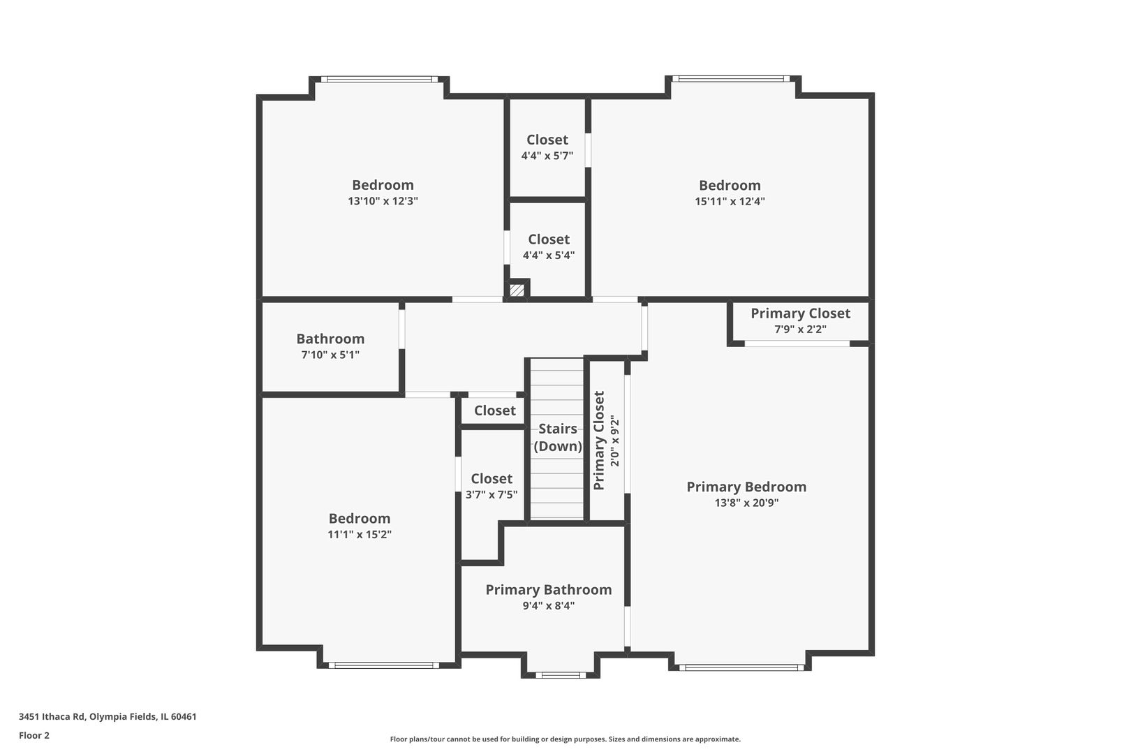 3451 Ithaca Road Olympia Fields, IL 60461 - Photo 28 of 29 a picture of a floor plan