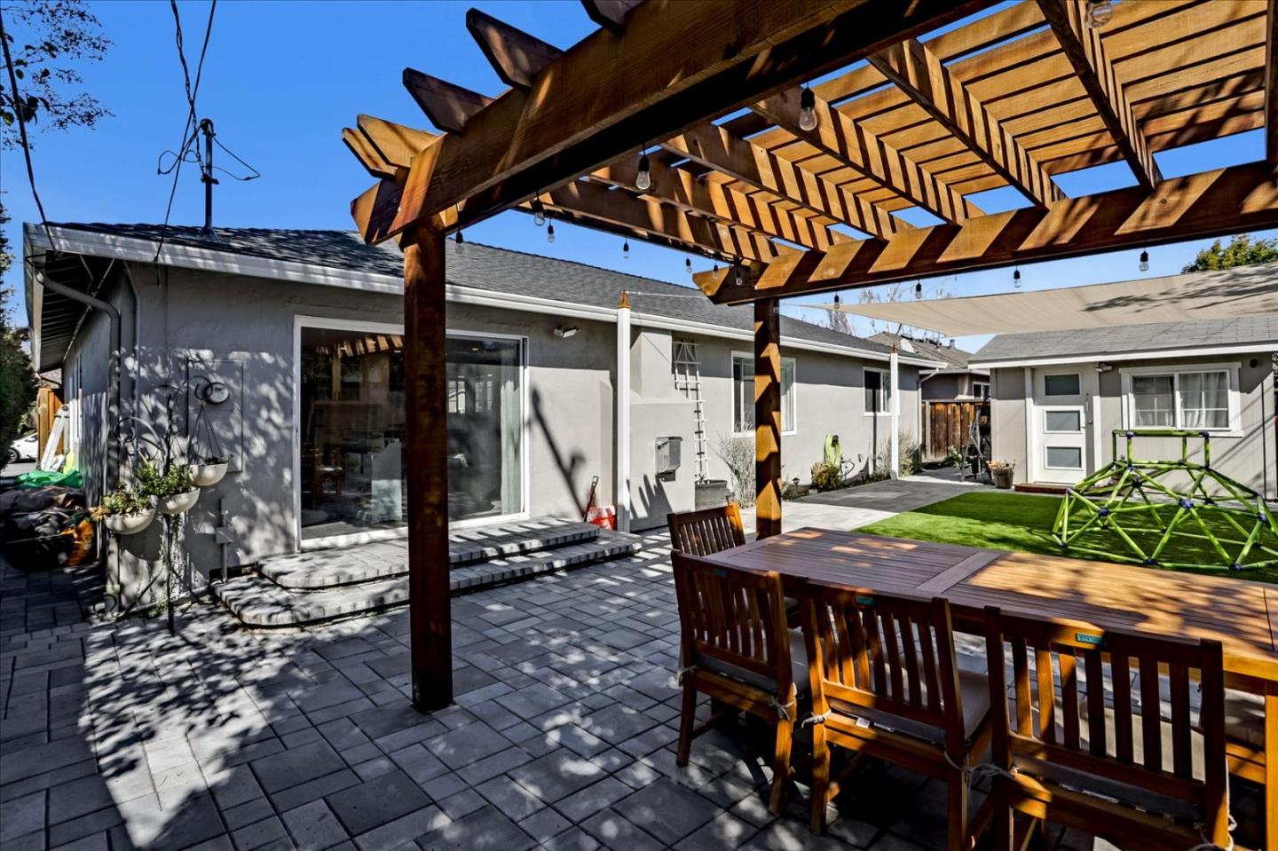 1220 Redcliff Drive San Jose, CA 95118 - Photo 30 of 39 a view of a dinning tables and chairs in patio