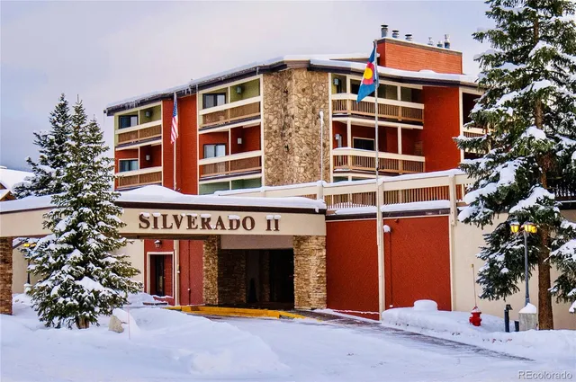 a front view of multi story residential apartment building