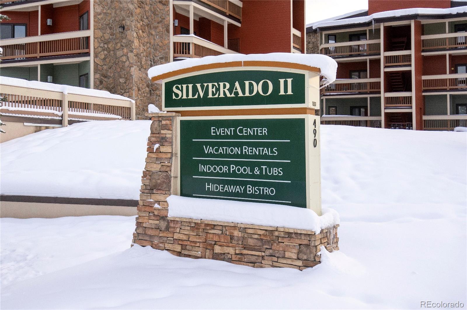 490 Kings Crossing Road, Unit 321 Winter Park, CO 80482 - Photo 44 of 46 a sign on the side of a building