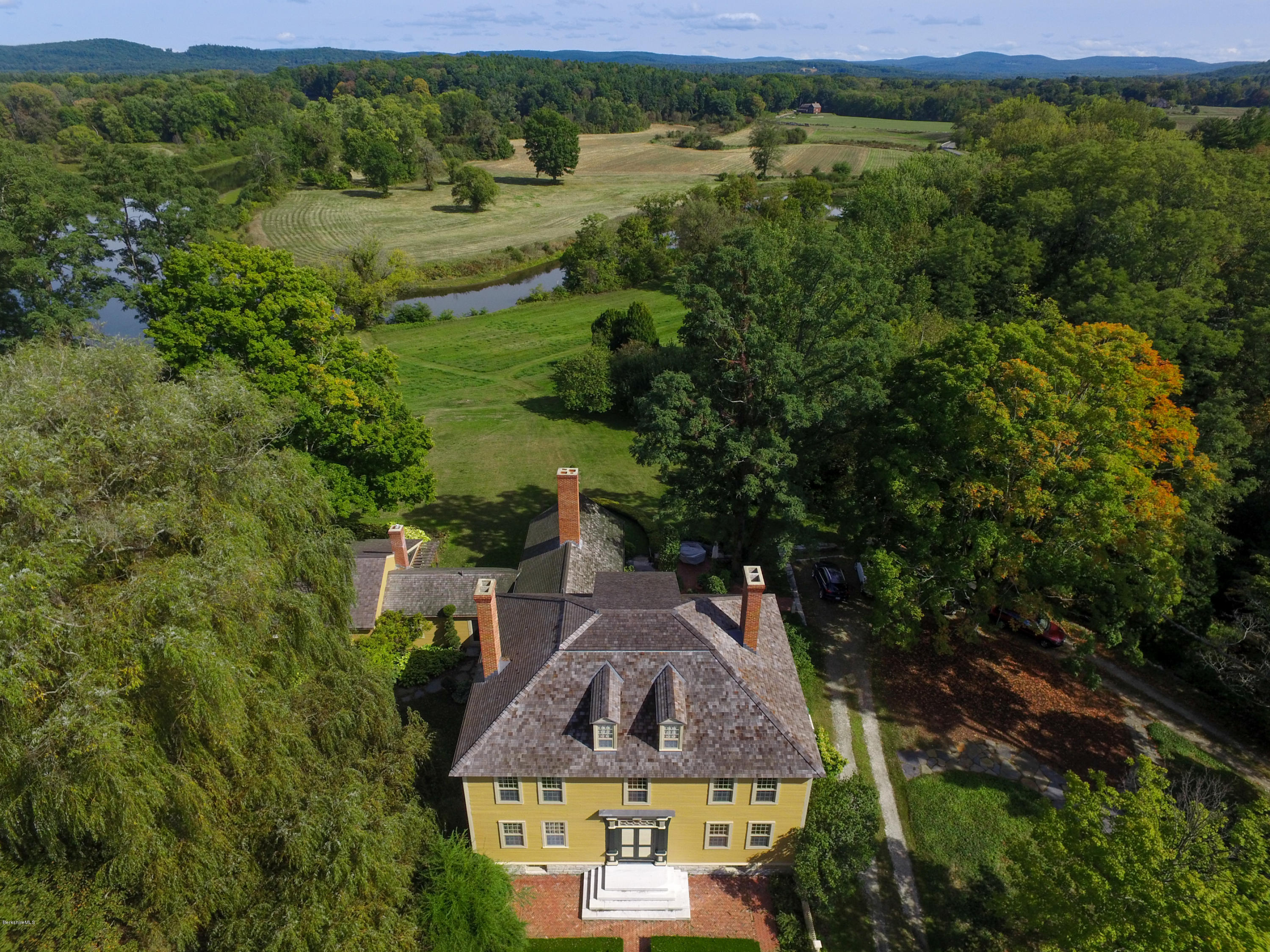 795 Rannapo Road Sheffield, MA 01257 - Photo 2 of 50 Aerial View--looking east