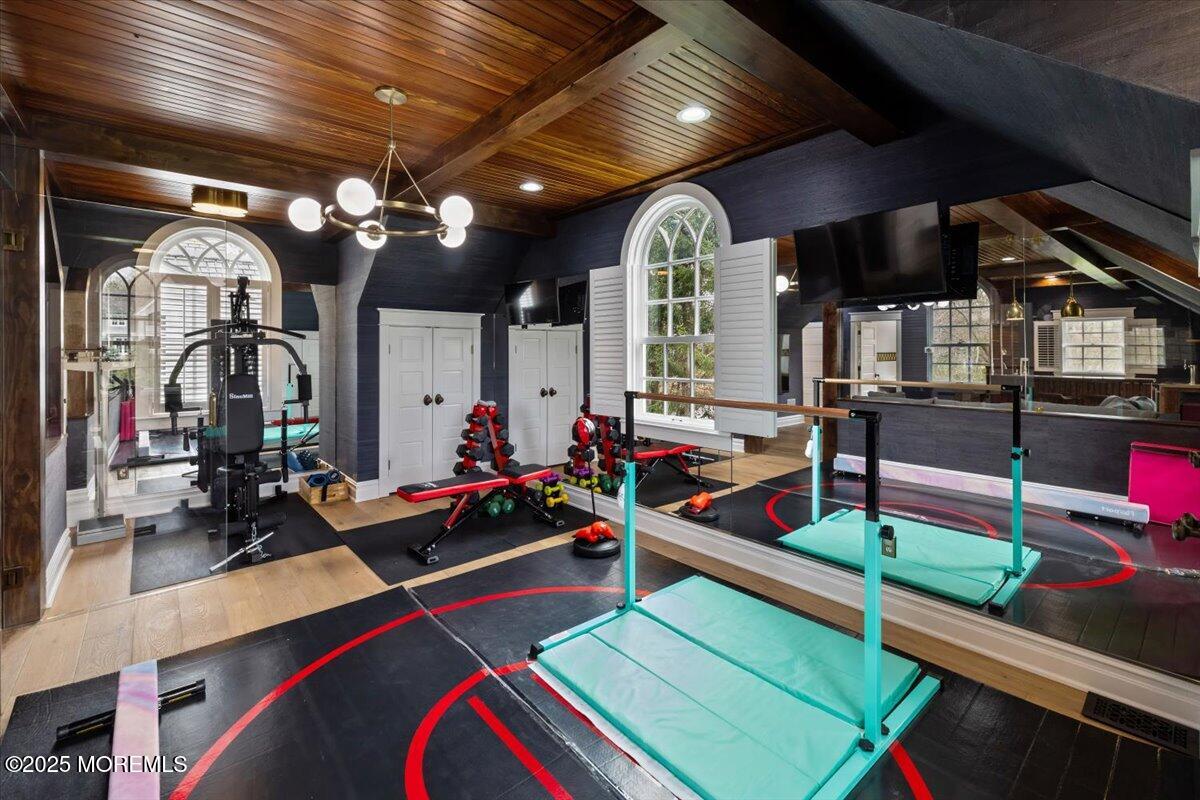 4 Broadmoor Drive Rumson, NJ 07760 - Photo 36 of 52 a room with lots of gym equipment