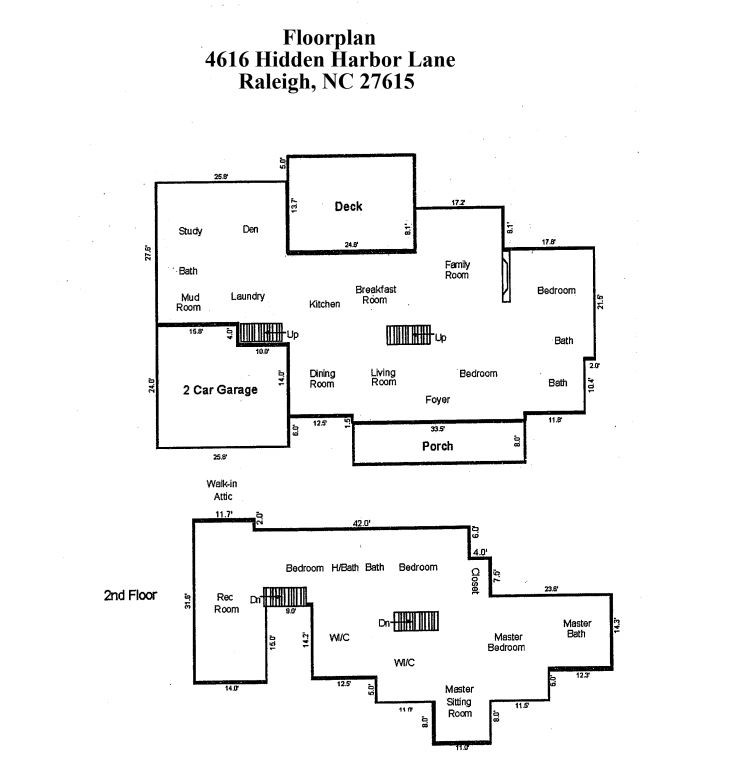 4616 Hidden Harbor Lane Raleigh, NC 27615 - Photo 30 of 30 Floorplan