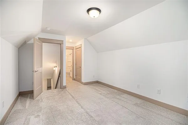 a view of an empty room