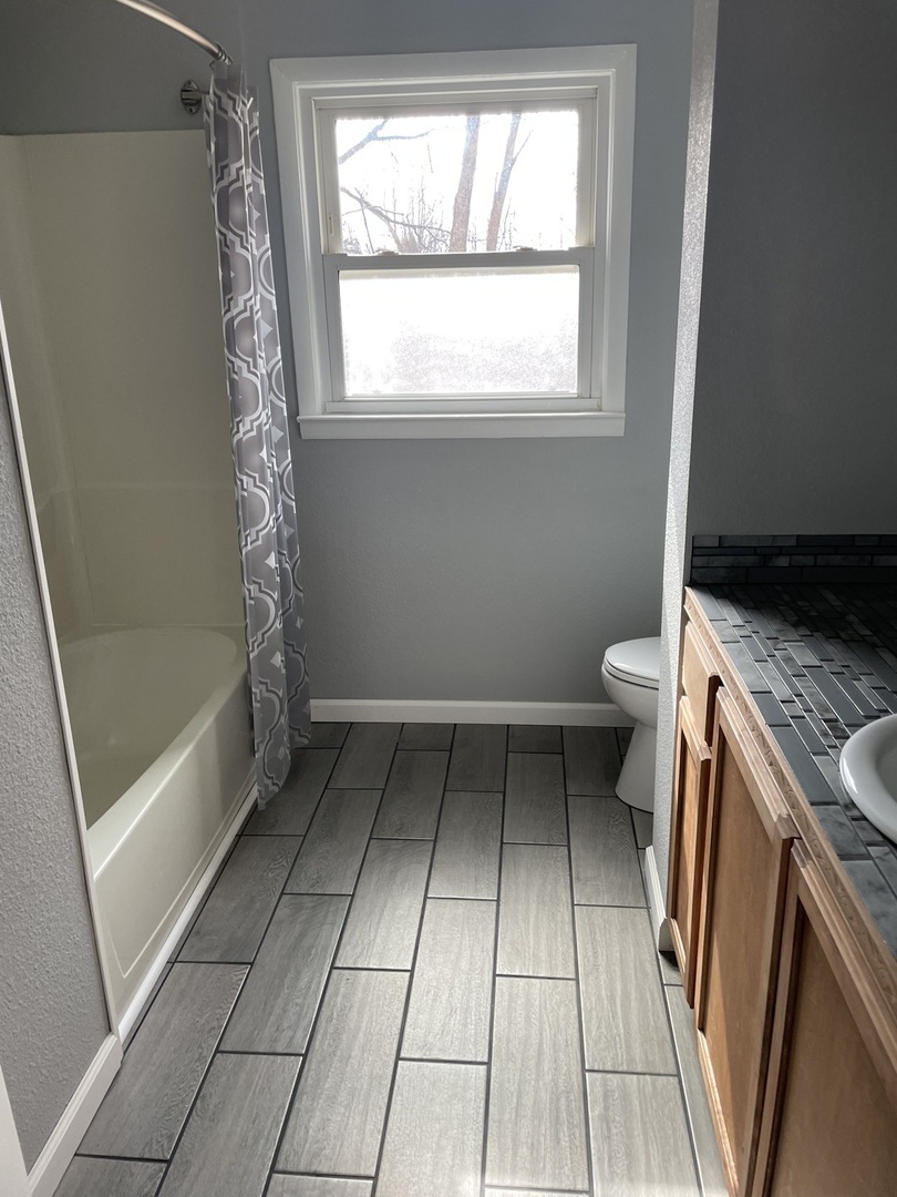 746 Mt Mission Road Metropolis, IL 62960 - Photo 12 of 24 a bathroom with a sink a toilet and a bathtub