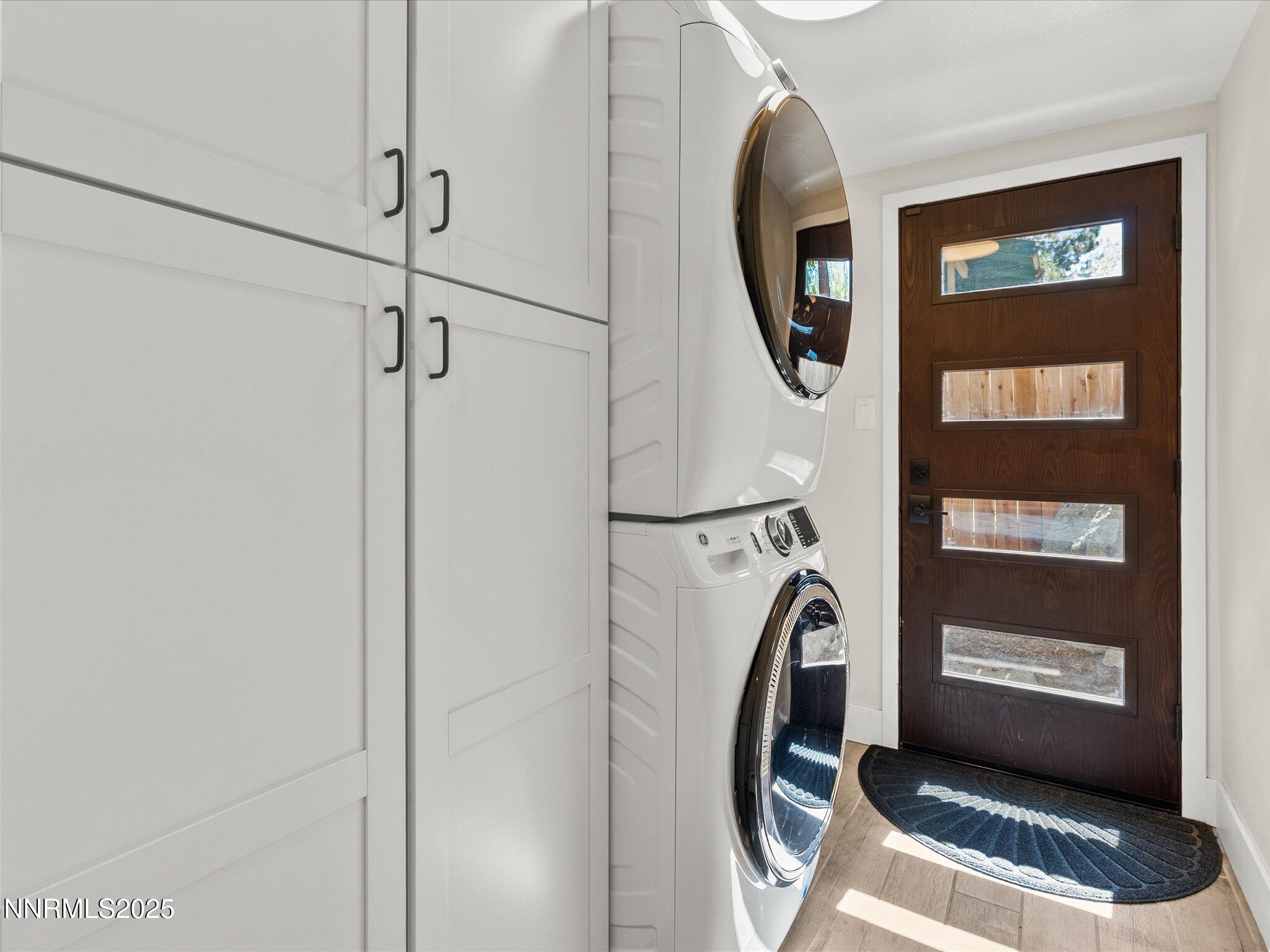 189 Ray Way Zephyr Cove, NV 89448 - Photo 26 of 71 a view of front door with washer and dryer