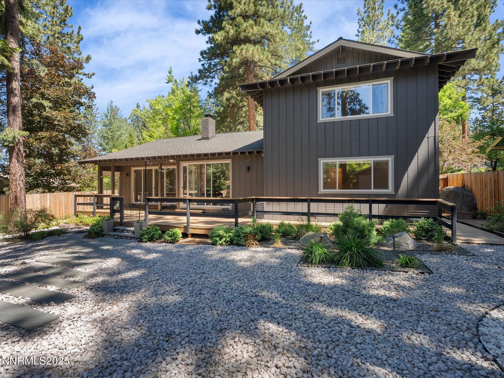 189 Ray Way Zephyr Cove, NV 89448 - Photo 42 of 71 a front view of a house with garden