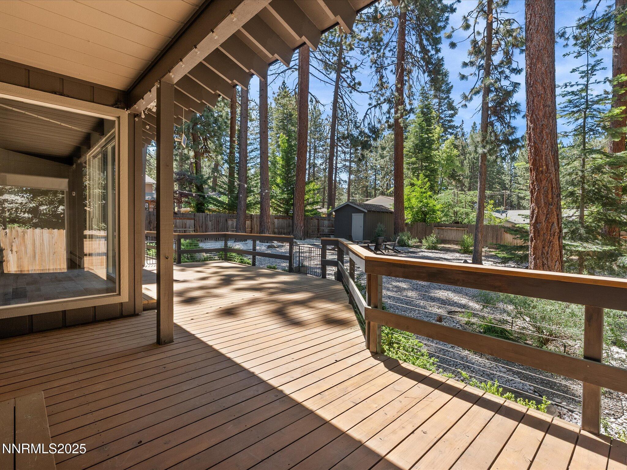 189 Ray Way Zephyr Cove, NV 89448 - Photo 54 of 71 a view of balcony with couch and wooden floor